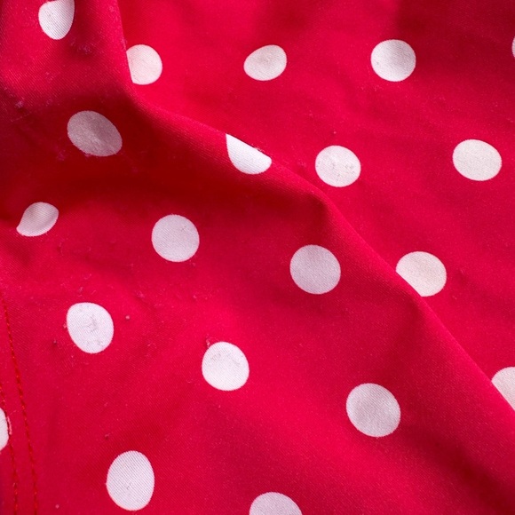 Girls Red Polka Dot Long Sleeve One Piece Swim Suit Size 10 - Picture 9 of 10